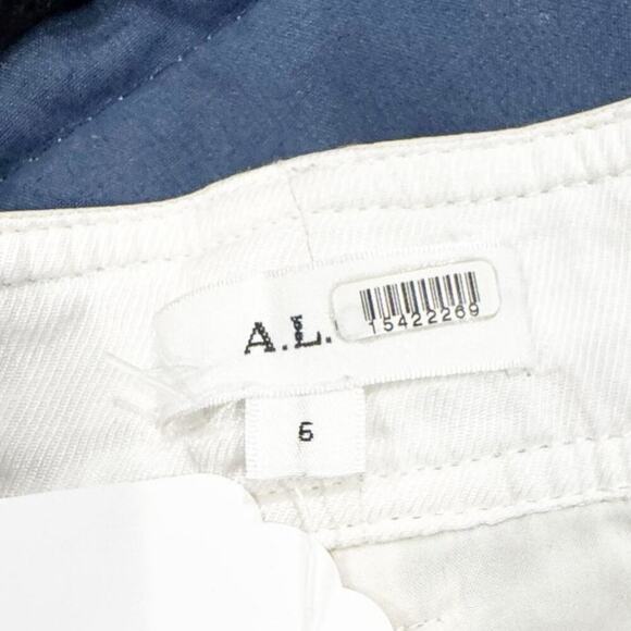 A.L.C Women's Faux Leather Alden Skirt Cream Size 6 - Picture 11 of 12